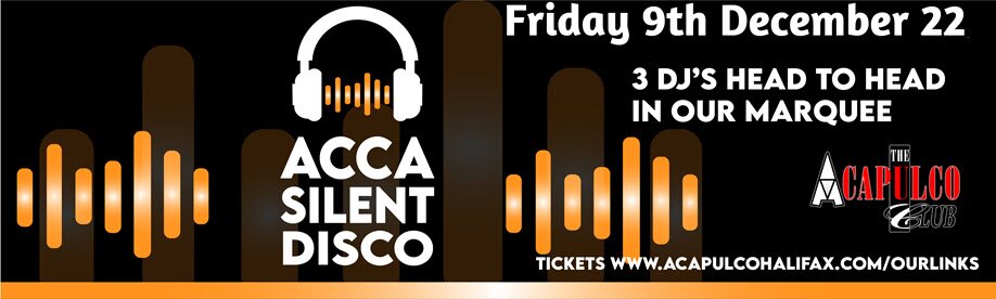 The ACCA Friday Night Party | Silent Disco | 9th December