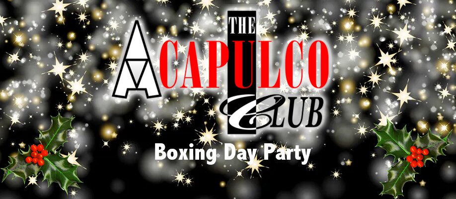 Boxing Day at The ACCA | 26th December