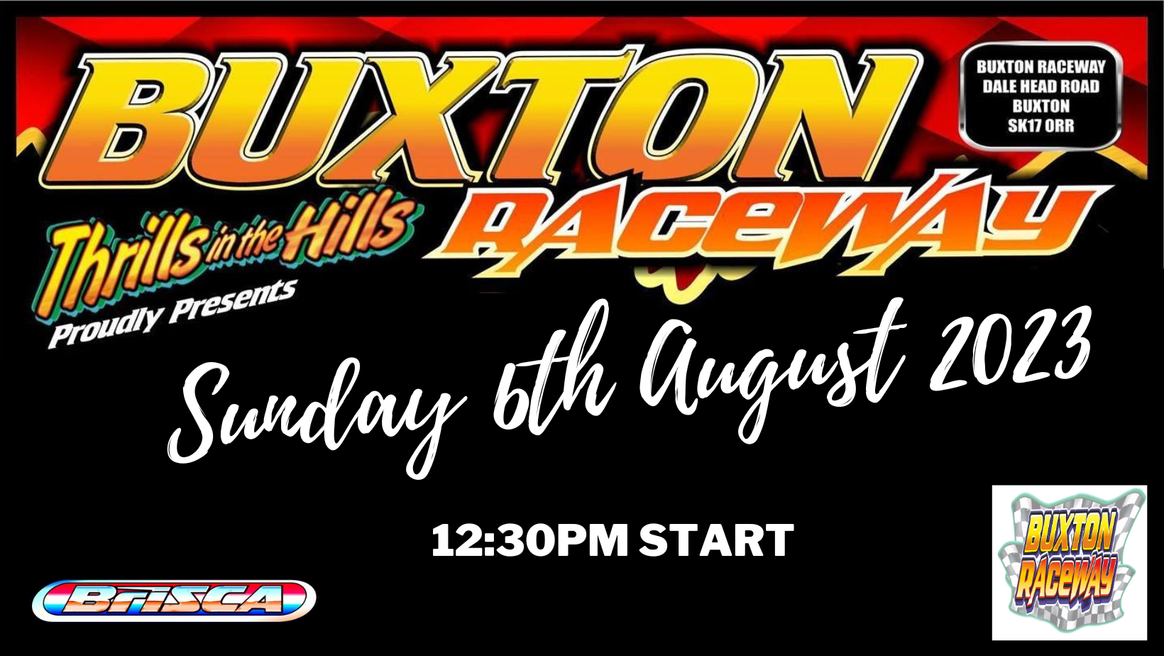 Buxton Raceway | Sunday 6th August 12:30pm