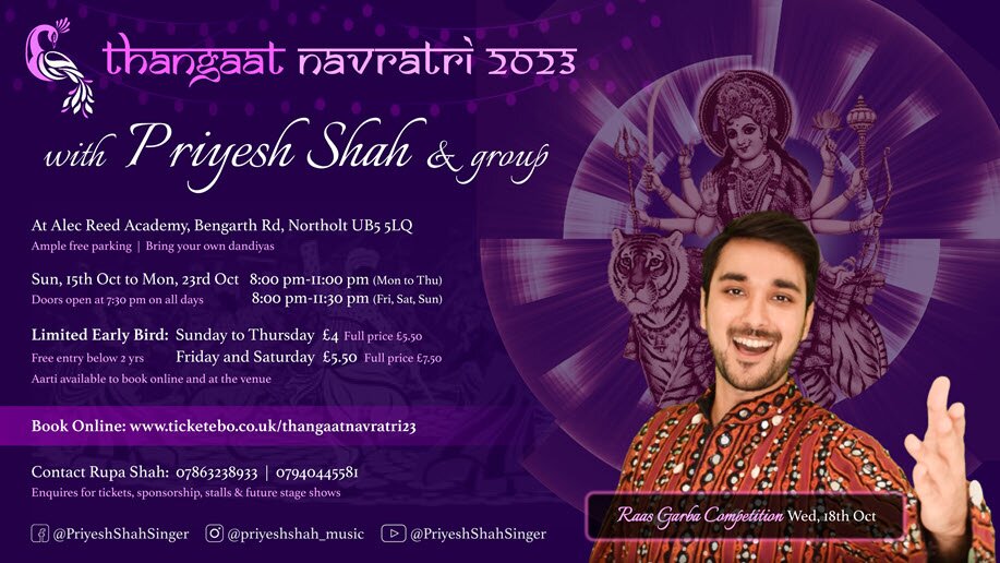 Thangaat Navratri 2023 By Priyesh Shah & Group