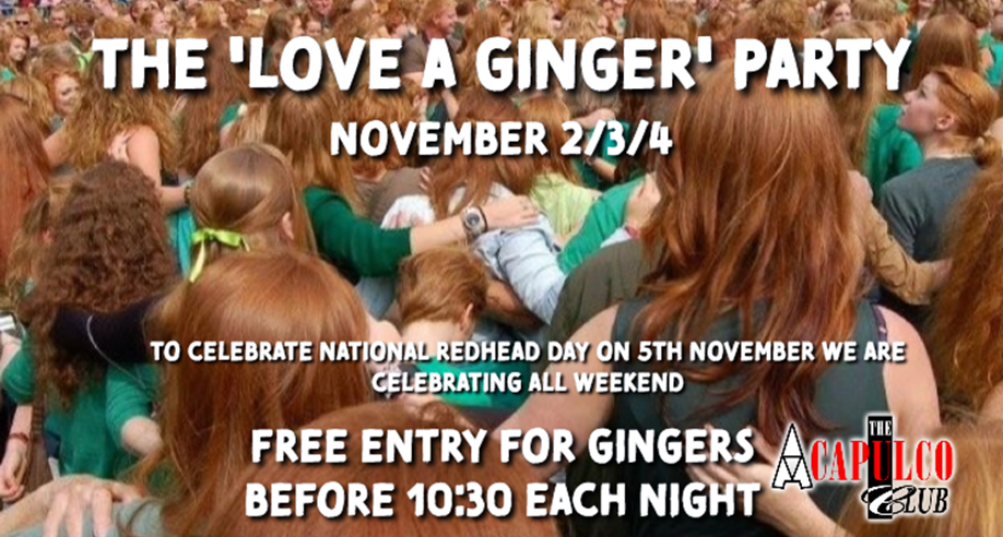 The ACCA | Ginger Saturday | 4th November