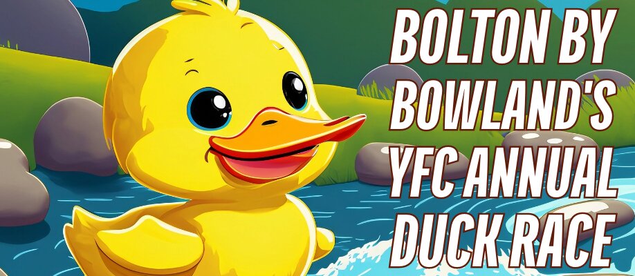 Bolton by Bowland YFC Annual New Year's Day Duck Race 2024!
