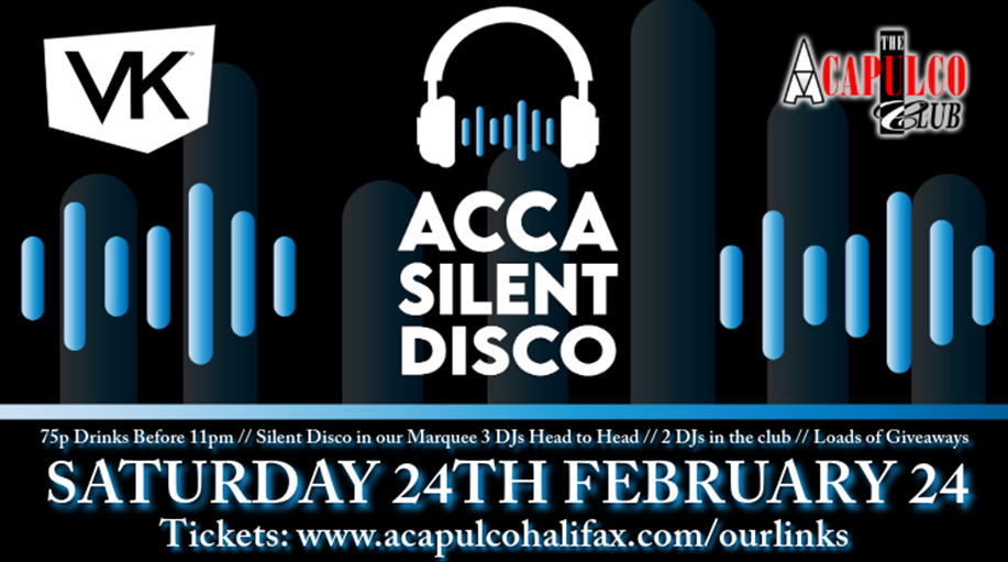 Saturday Night Silent Disco at The ACCA | 24th February