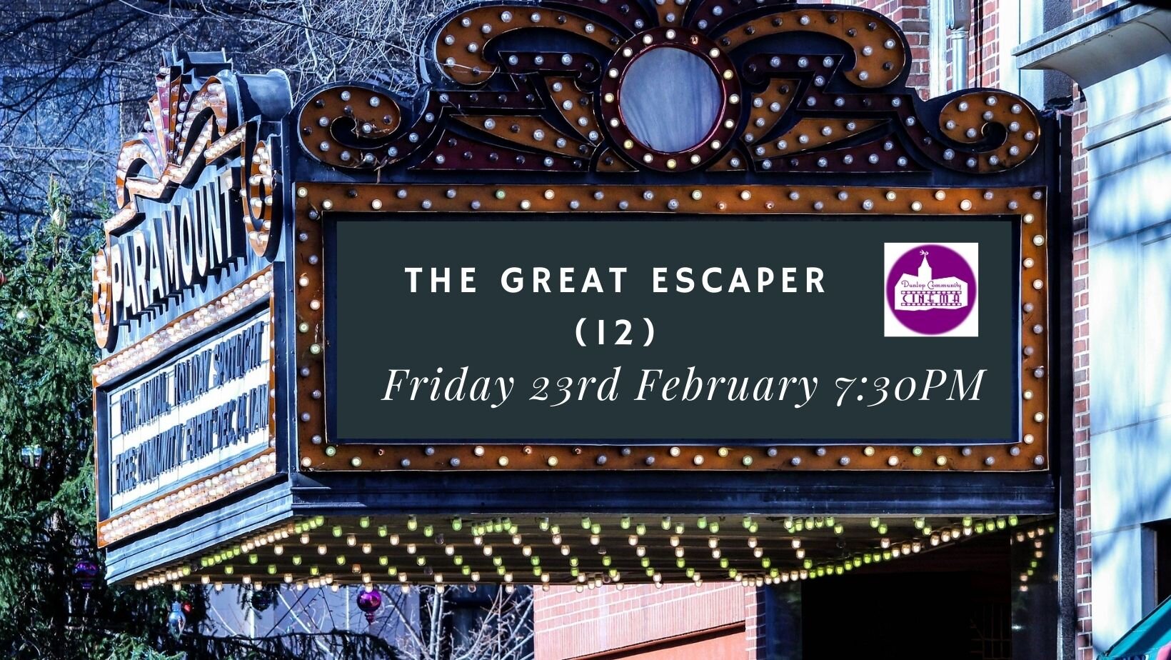 The Great Escaper (12) | Friday 23rd February | 7:30PM