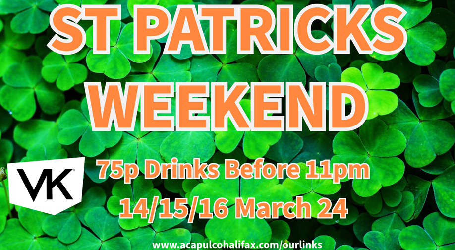 St Patricks Day Saturday Night Party | 16th March