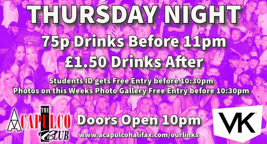 The ACCA Thursday Night Party | 3rd October