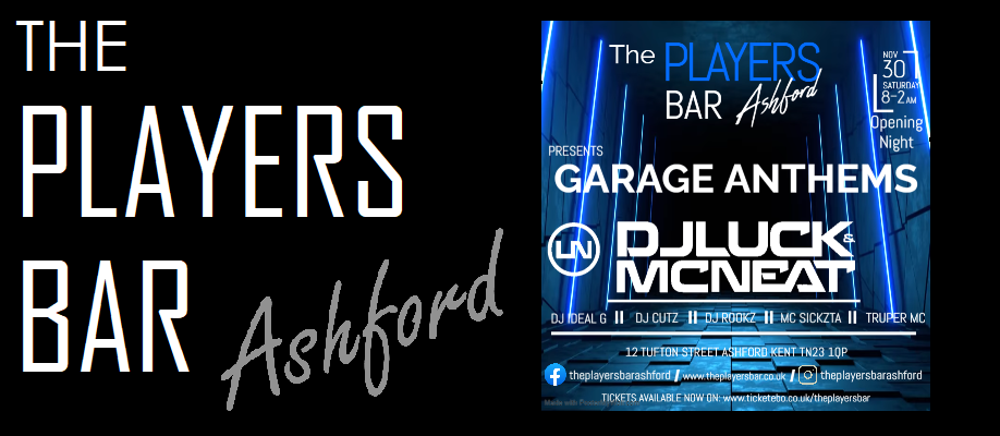 Garage Anthems with DJ Luck & MC Neat | The Players Bar