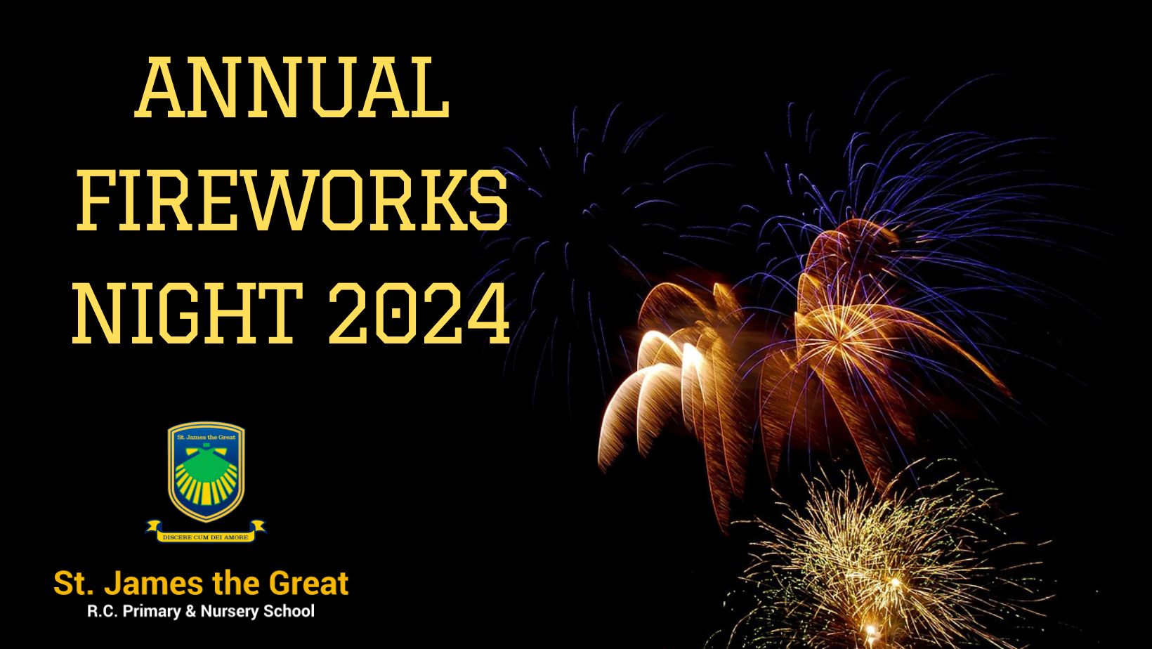 St James the Great Fireworks Night 2024!