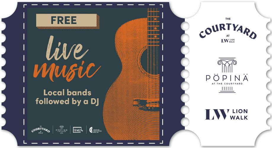 Live Music - Lion Walk Courtyard - Saturday 30th November