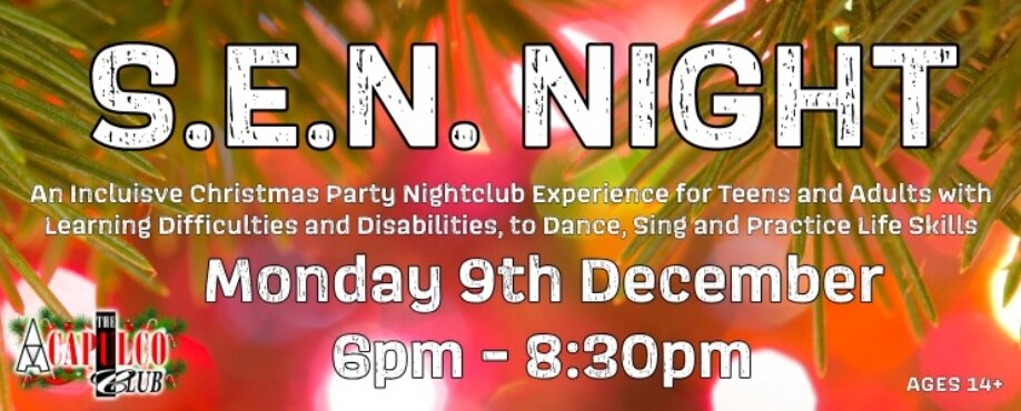 Christmas Theme Nightclub Party | All Inclusive SEN Party | Monday 9th December