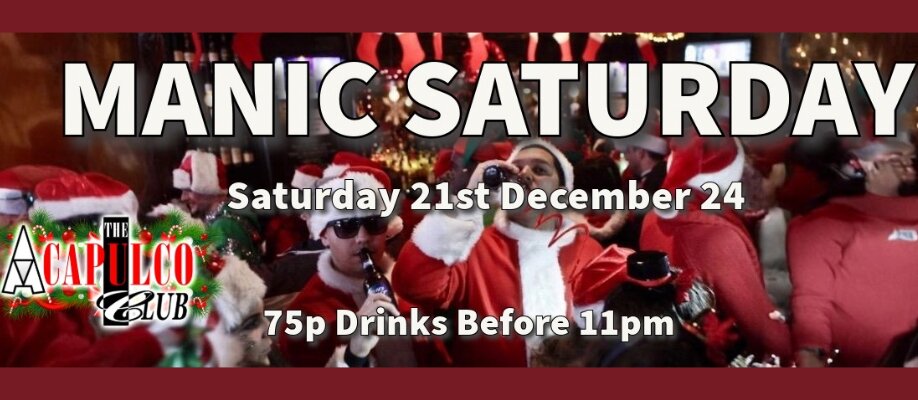 The ACCA Manic Saturday Party | 21st December
