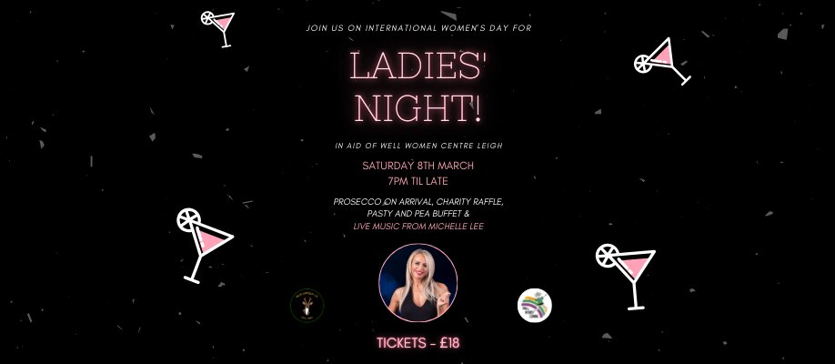 Ladies Night - International Women's Day Special at Roe Green CC | Saturday 8th March 