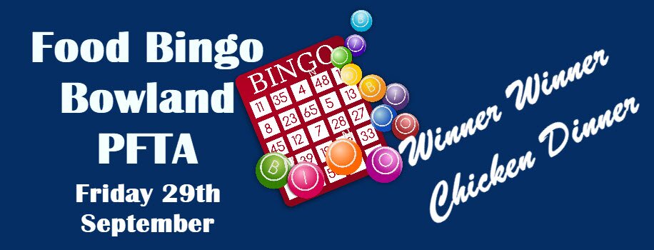 Food Bingo - Winner Winner Chicken Dinner | Bowland School