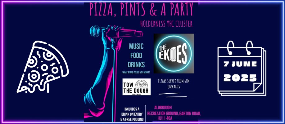  East Riding YFC Pizza, Pints & a Party!